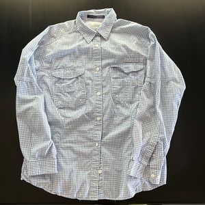 Columbia gingham fishing shirt